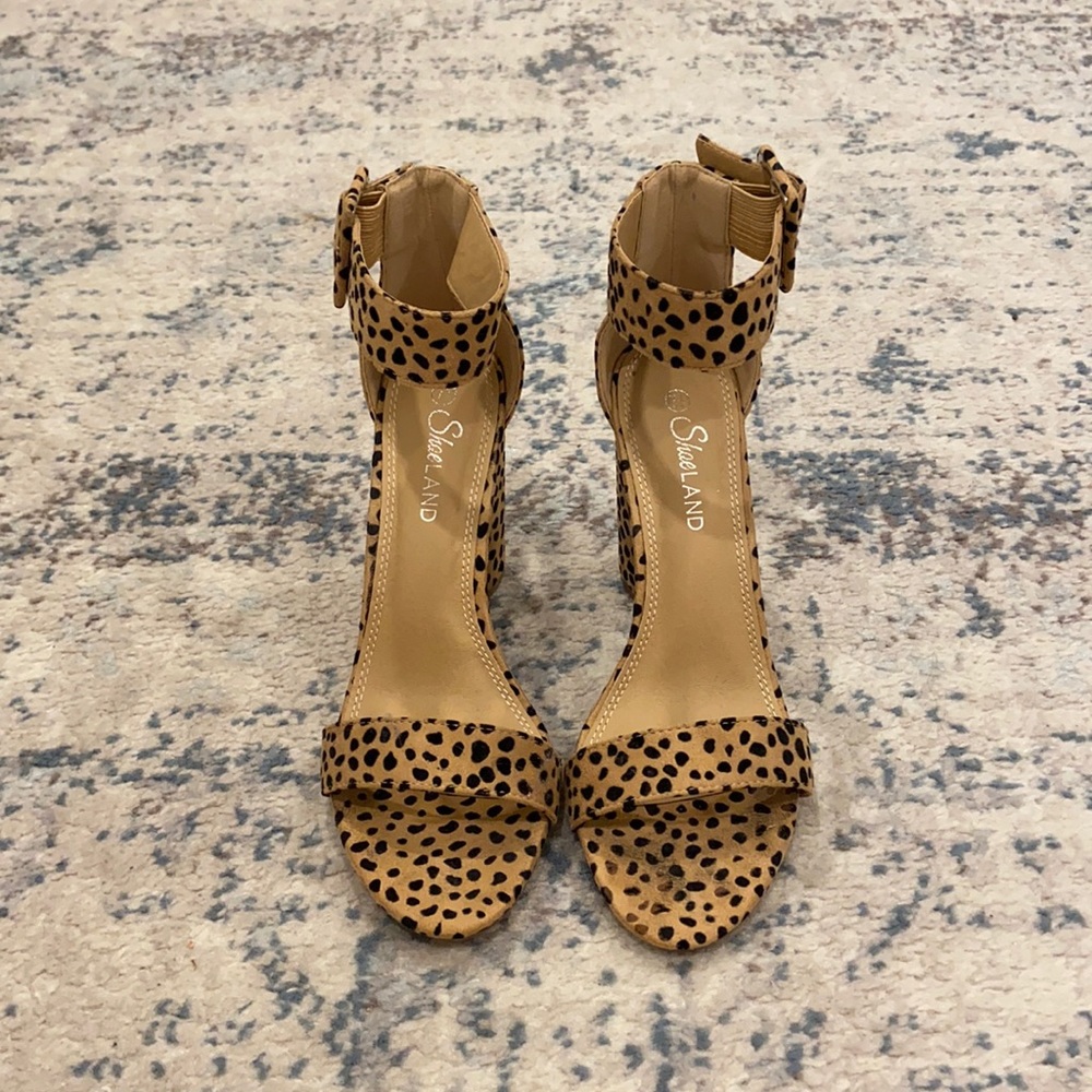 Leopard Block Heels